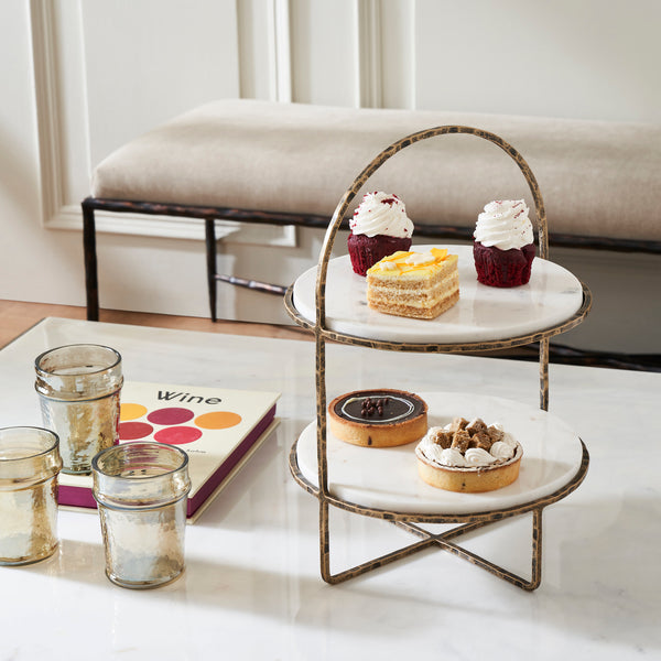 CIBUS 2 TIER CAKE STAND