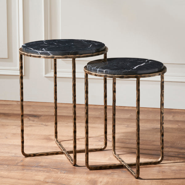 DUO FORGE END TABLES SET OF 2
