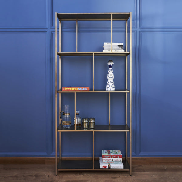GOTHAM SHELVING UNIT GOLD