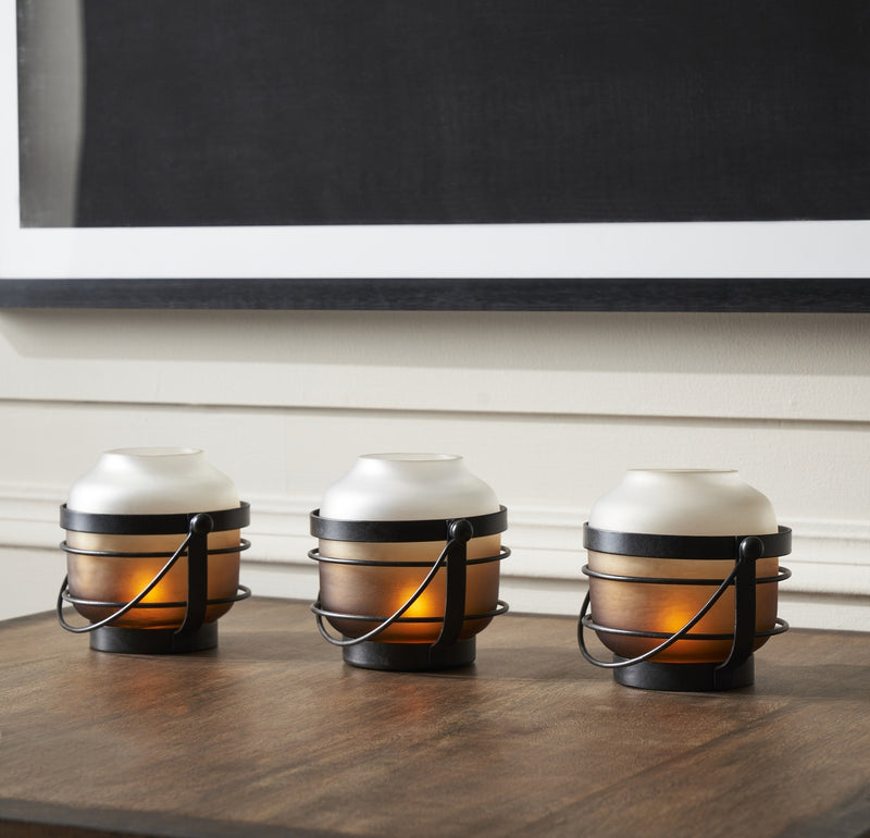 SHIMMERGLOW VOTIVE HOLDER- SET OF 3