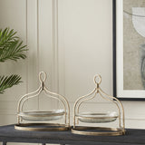 CORA CAKE PLATTER- SET OF 2
