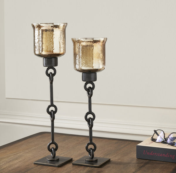 NAUTICAL CANDLE HOLDER- SET OF 2