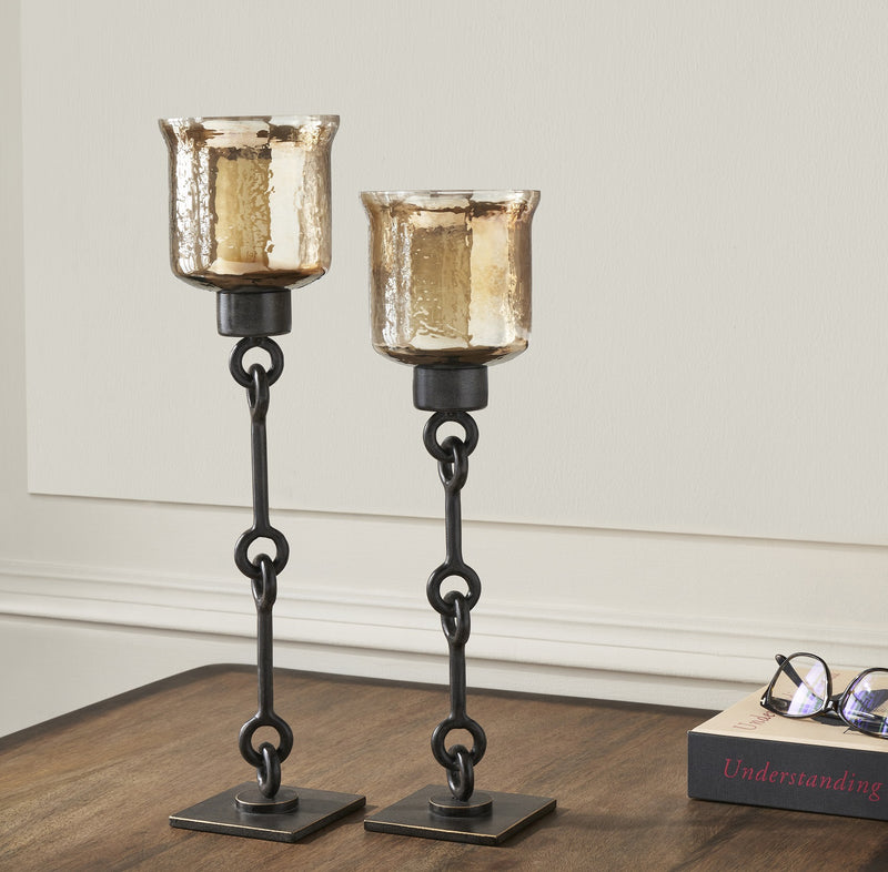 NAUTICAL CANDLE HOLDER- SET OF 2
