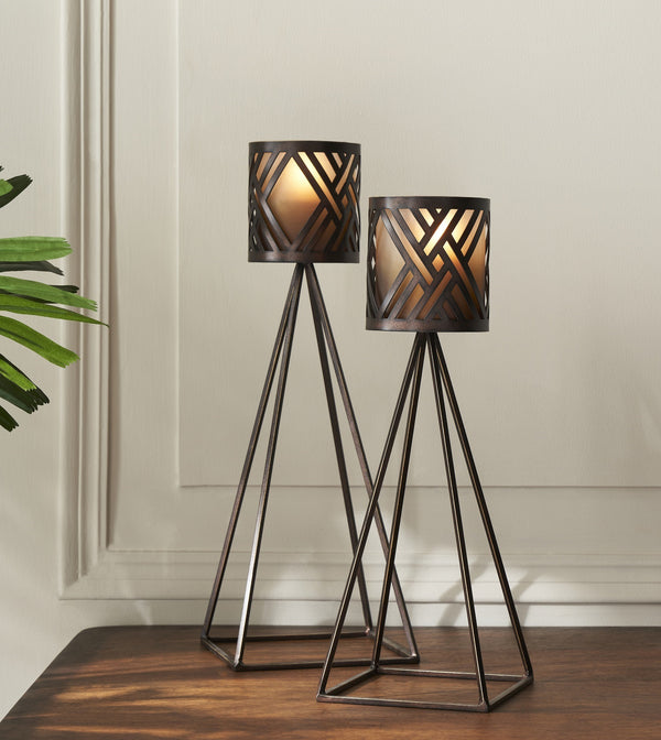 CAYDEN TABLE CANDLE HOLDER SET OF 2