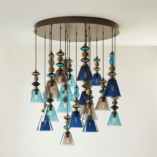 ARGO LAPIS 19 LIGHT CHANDELIER