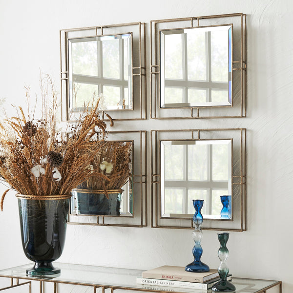 TROUSSE SQUARE MIRROR GOLD