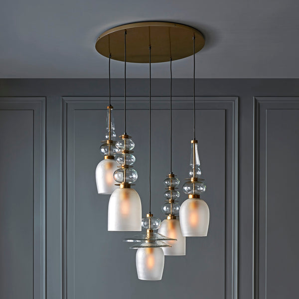 GALACTIC ARBANE 5 LIGHT CHANDELIER