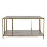 GOTHAM COFFEE TABLE BRUSHED GOLD