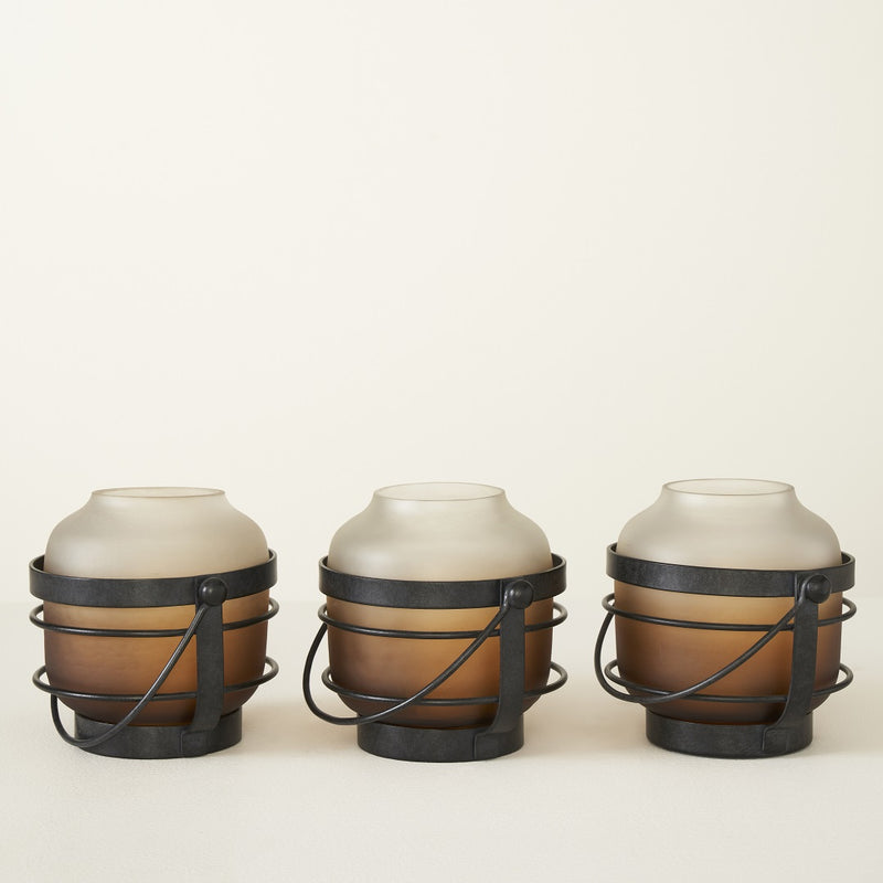 SHIMMERGLOW VOTIVE HOLDER- SET OF 3