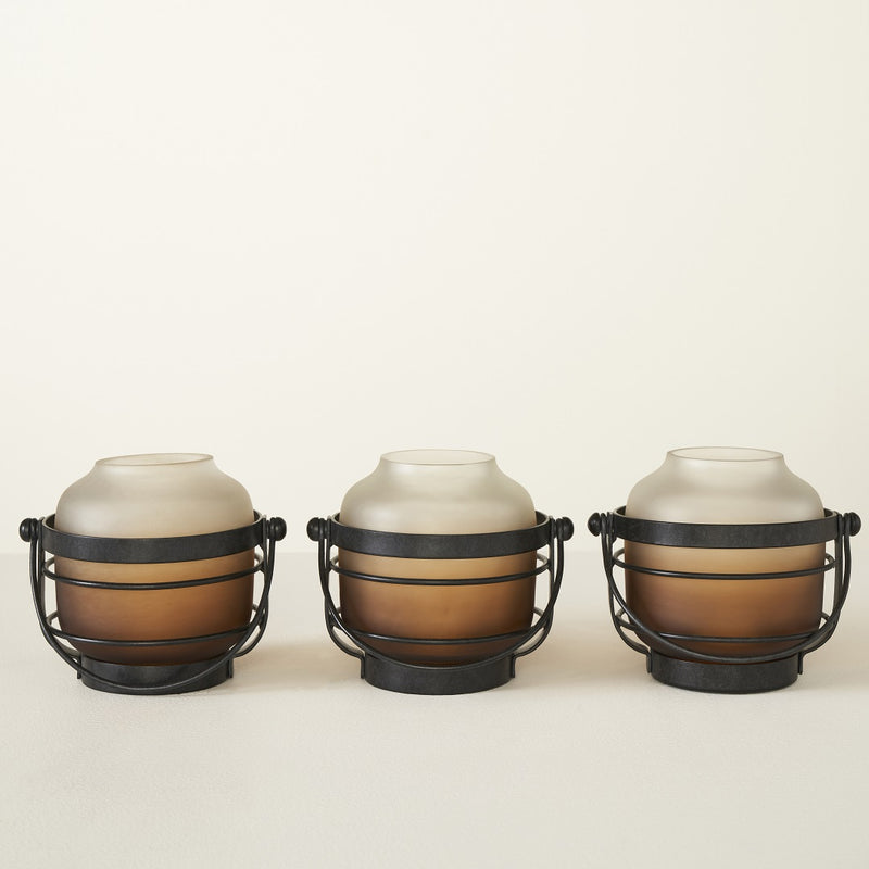 SHIMMERGLOW VOTIVE HOLDER- SET OF 3