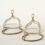 CORA CAKE PLATTER- SET OF 2