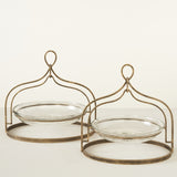 CORA CAKE PLATTER- SET OF 2