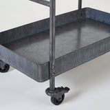 CADMUS ENTERTAINMENT BAR CART- GLASS