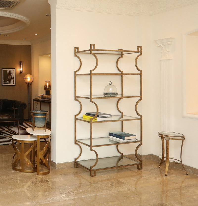 CRONUS KEY SHELVING UNIT CHAMPAGNE