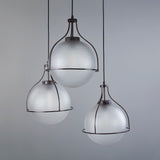 ORACLE 3 LIGHT CHANDELIER OAKWOOD