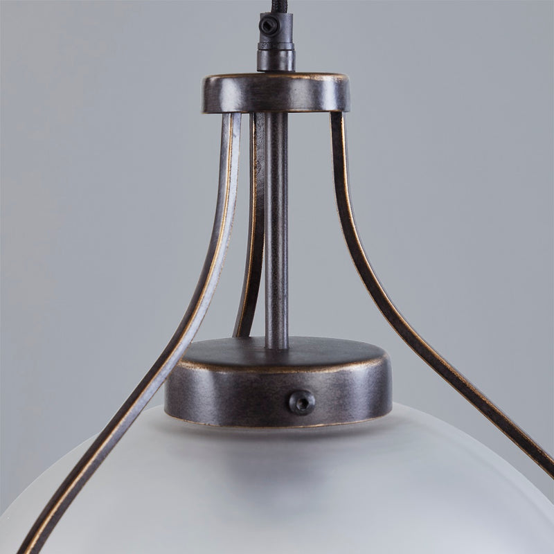 ORACLE 3 LIGHT CHANDELIER OAKWOOD