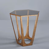 CATALAN END TABLE- SET OF 2 CHAMPAGNE