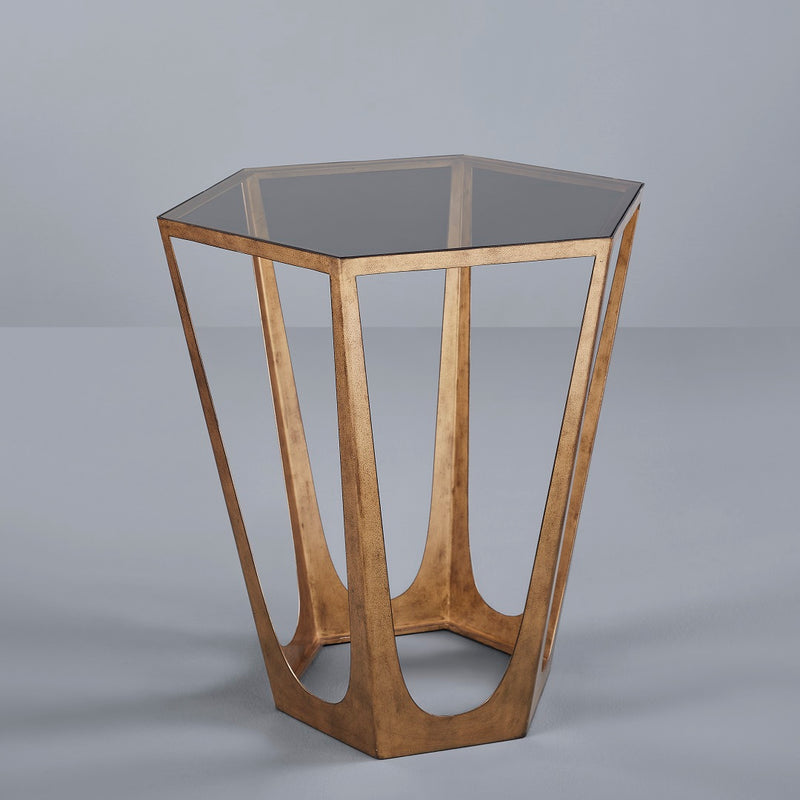 CATALAN END TABLE- SET OF 2 CHAMPAGNE
