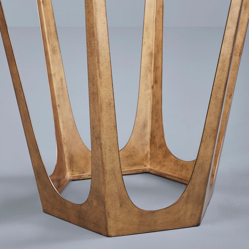 CATALAN END TABLE- SET OF 2 CHAMPAGNE