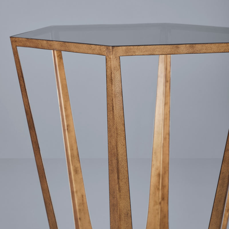 CATALAN END TABLE- SET OF 2 CHAMPAGNE