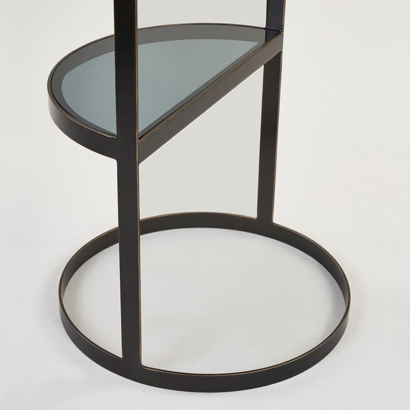 CRESCENT ACCENT TABLE BRONZE