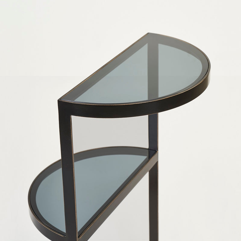 CRESCENT ACCENT TABLE BRONZE