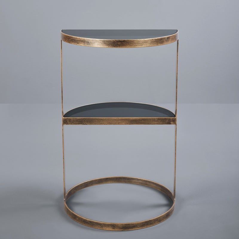 CRESCENT ACCENT TABLE GOLD