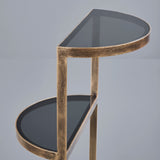 CRESCENT ACCENT TABLE GOLD