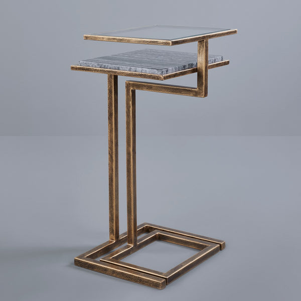 PLATEIA ACCENT TABLE GOLD