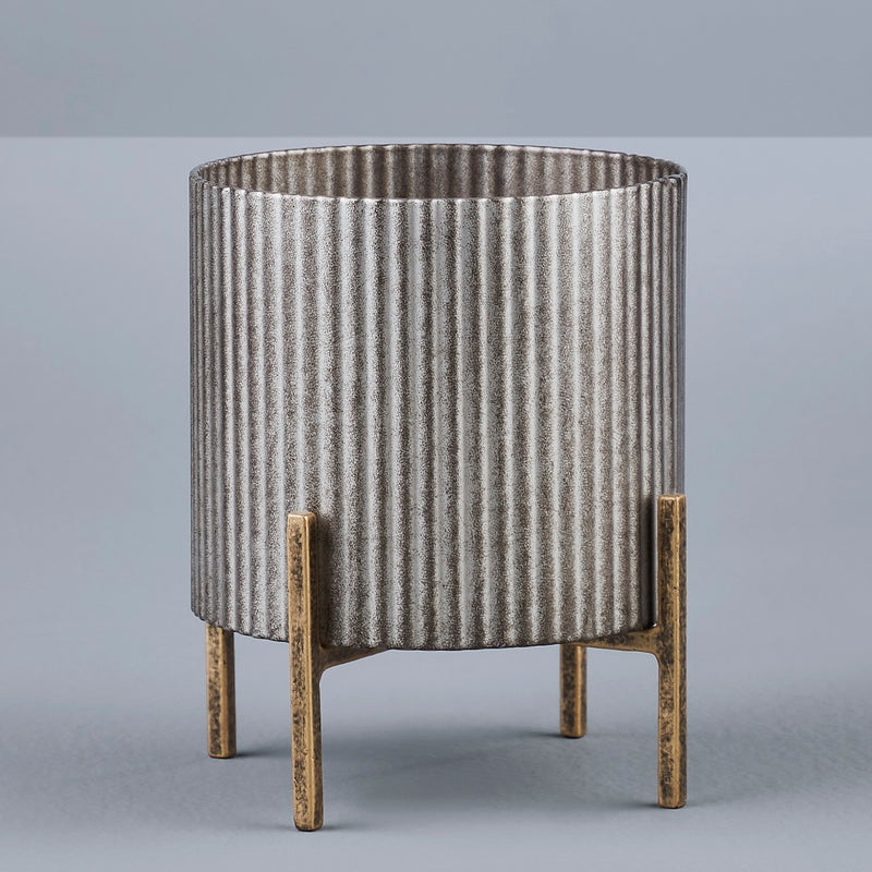EREBUS TABLE PLANTERS- SET OF 3 SILVER