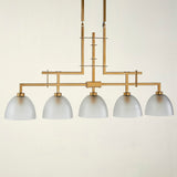 TROY 5 LIGHT CHANDELIER  CHAMPAGNE