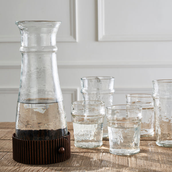 JUNO WATER TUMBLER SET OF 4 CLEAR