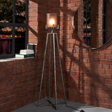 LINORE FLOOR UPLIGHTER SILVER