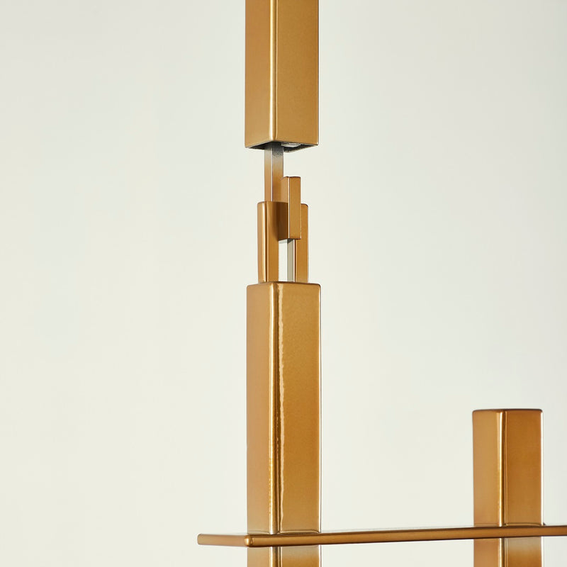 TROY 5 LIGHT CHANDELIER  CHAMPAGNE