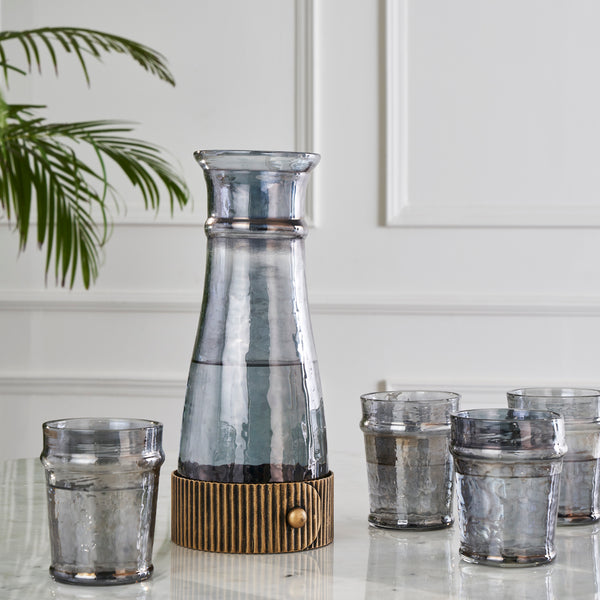 JUNO WATER TUMBLER  SET OF 4 BLACK