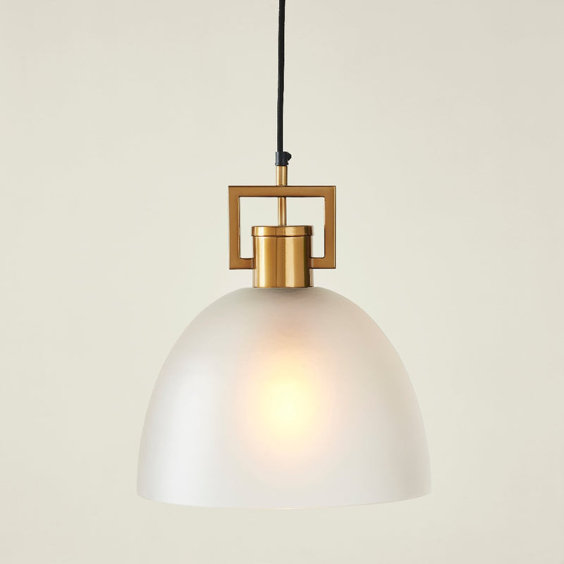 TROY LINK PENDANT FROSTED CHAMPAGNE