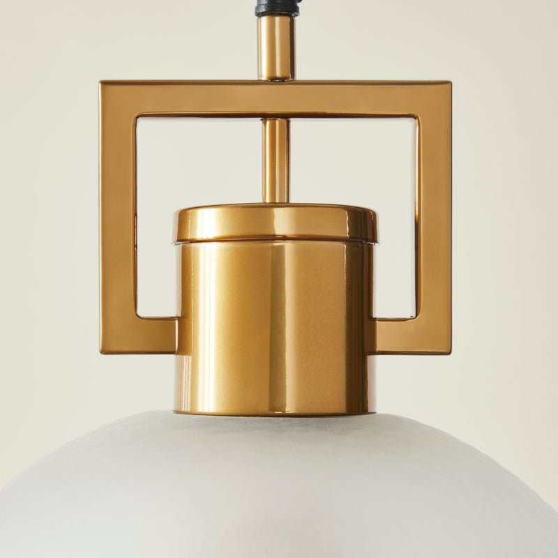 TROY LINK PENDANT FROSTED CHAMPAGNE