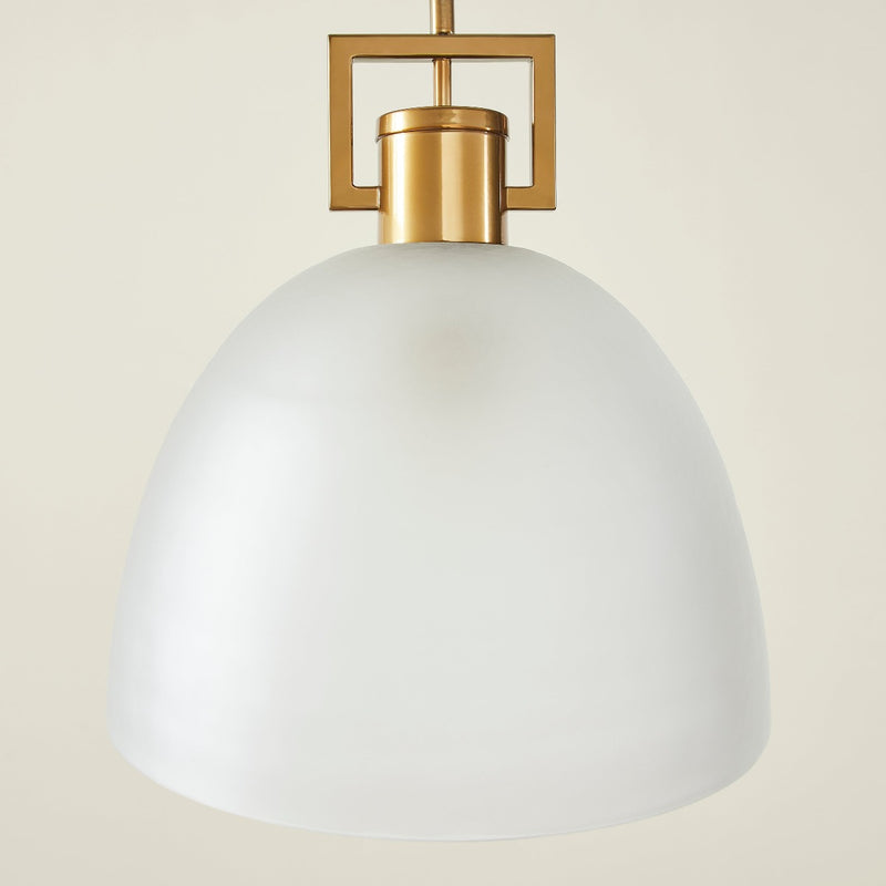 TROY LINK PENDANT FROSTED CHAMPAGNE
