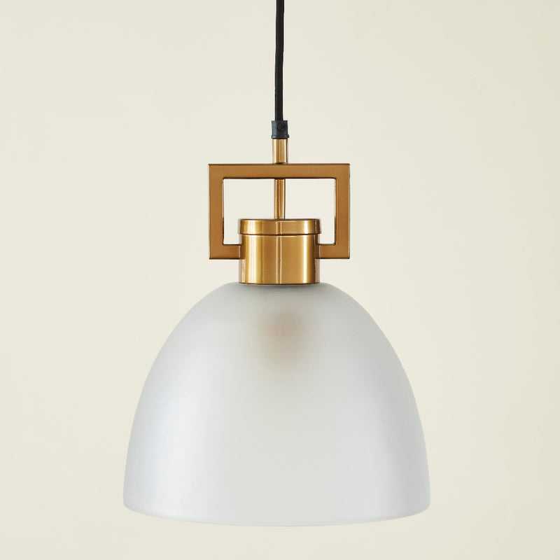 TROY LINK PENDANT FROSTED CHAMPAGNE