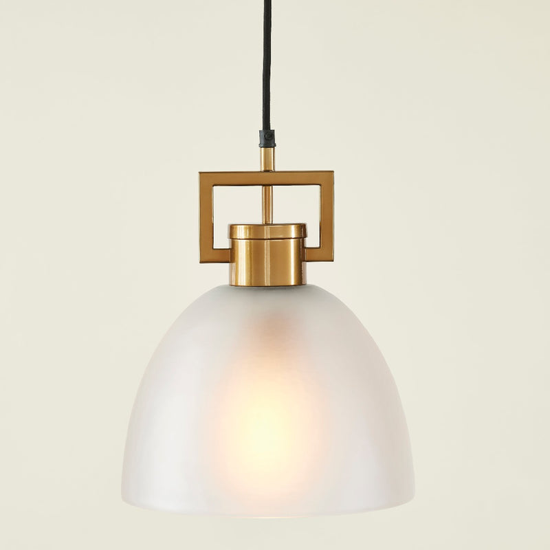 TROY LINK PENDANT FROSTED CHAMPAGNE