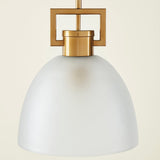 TROY LINK PENDANT FROSTED CHAMPAGNE