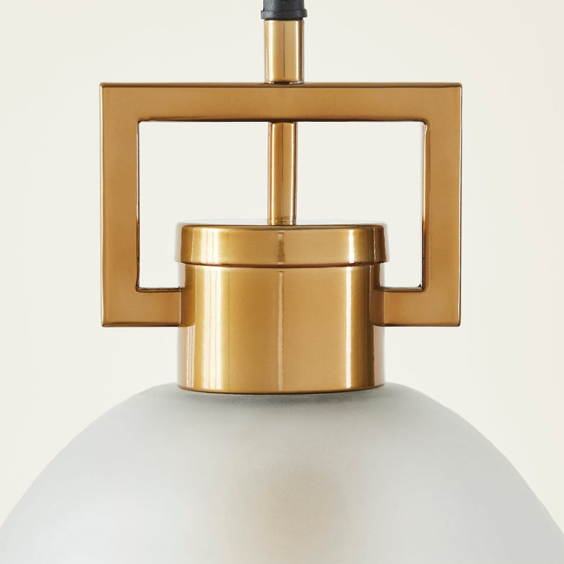 TROY LINK PENDANT FROSTED CHAMPAGNE