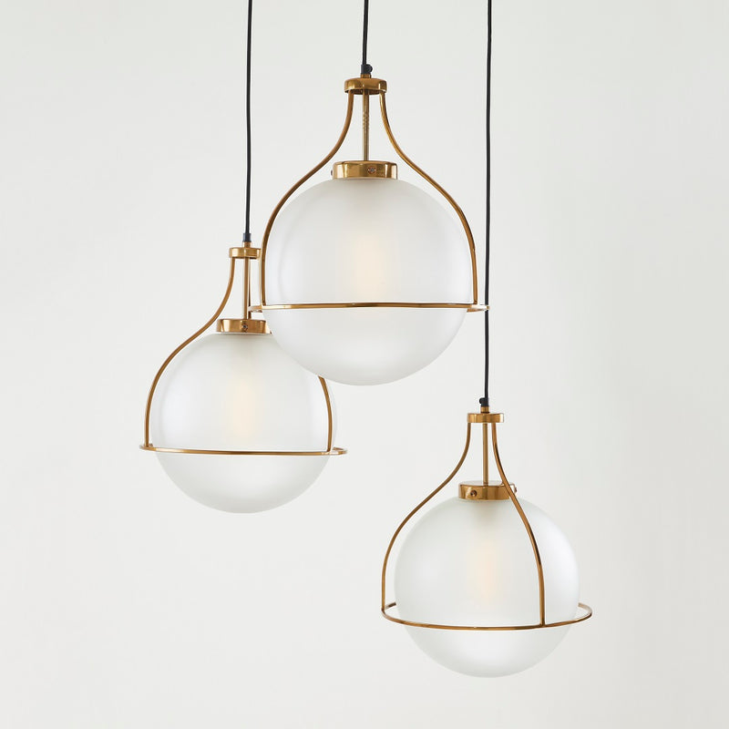 ORACLE 3 LIGHT CHANDELIER CHAMPAGNE