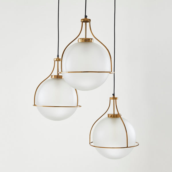 ORACLE 3 LIGHT CHANDELIER CHAMPAGNE