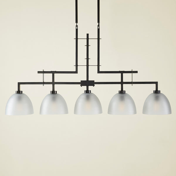 TROY 5 LIGHT CHANDELIER BRONZE