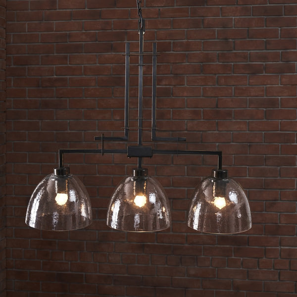 TROY 3 LIGHT CHANDELIER BRONZE