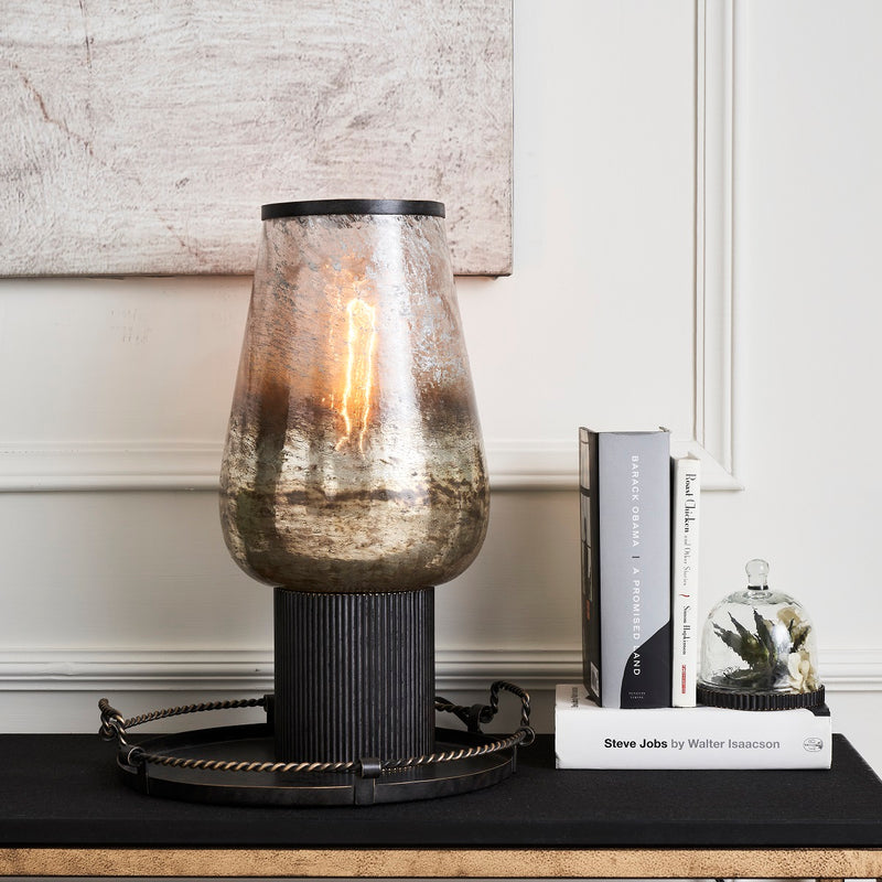 SILVANUS TABLE UPLIGHTER OAKWOOD