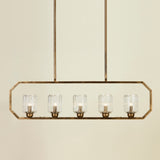 ERSA 5 LIGHT CHANDELIER GOLD