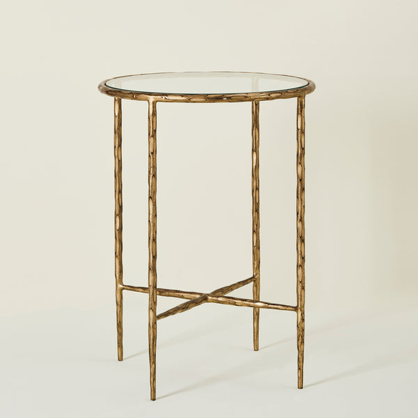 AUGEAS END TABLE CHAMPAGNE