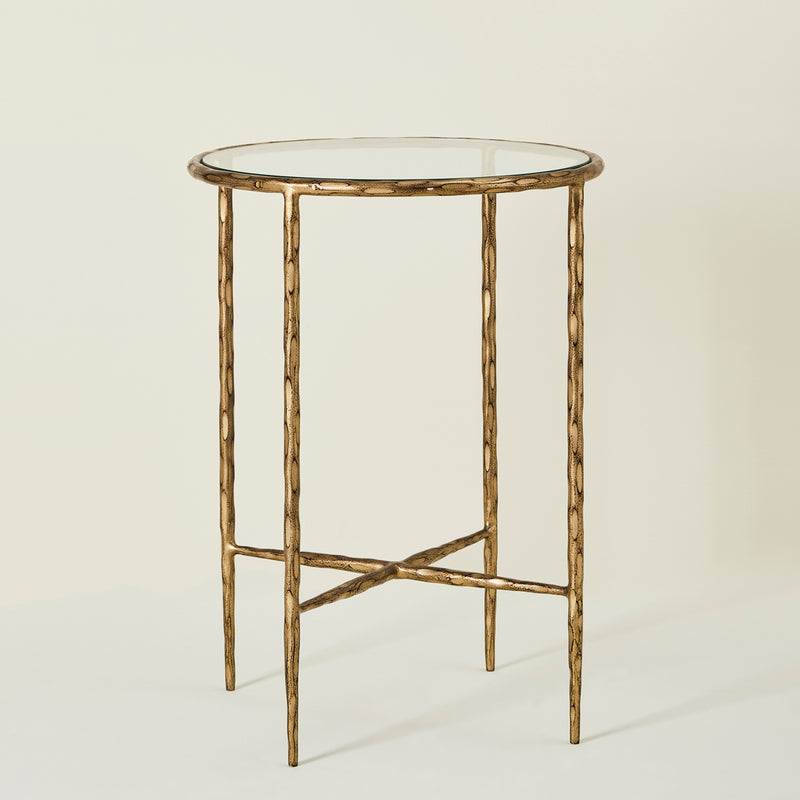AUGEAS END TABLE CHAMPAGNE